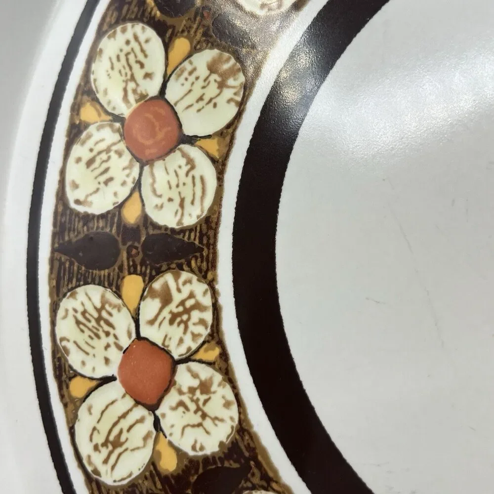 Mikasa Serving Platter Chop Plate 1970s Round 12.5